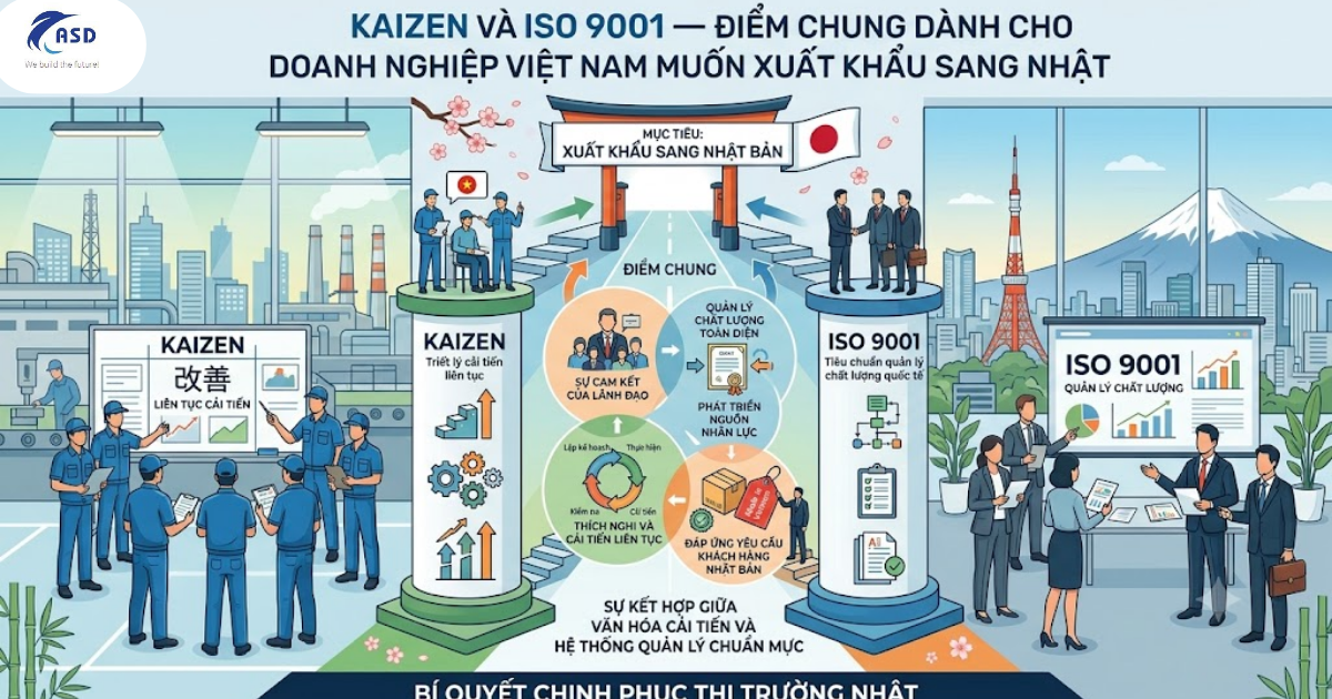 Mô hình kết hợp Kaizen và ISO 9001 giúp doanh nghiệp Việt Nam xuất khẩu sang Nhật Bản